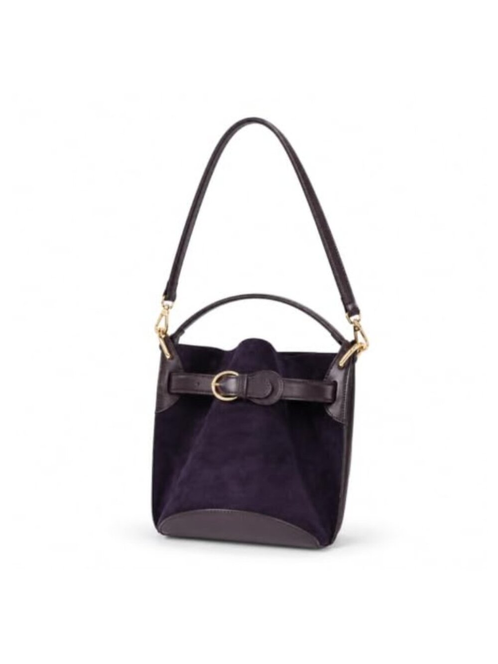 Velvet Bucket Bag Small Crossbody Top Handle Faux Leather Purse